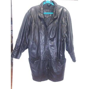 VTG Jean Pierre Leather Jacket Womens sheepskin L/XL/XXL balloon sleeve button